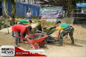 Peringati HUT Kostrad ke-64, Ini yang Dilakukan Satgas Pamtas Posko Taktis bersama Masyarakat