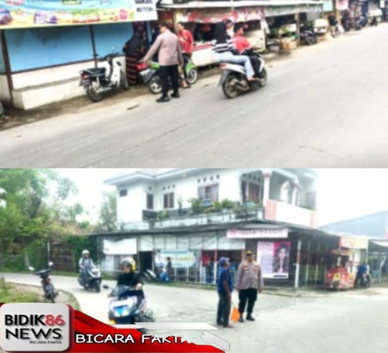 Cegah Kemacetan, Polsek Pebayuran Gelar Gatur Lalin dan Tertibkan Parkir di Jalan Raya